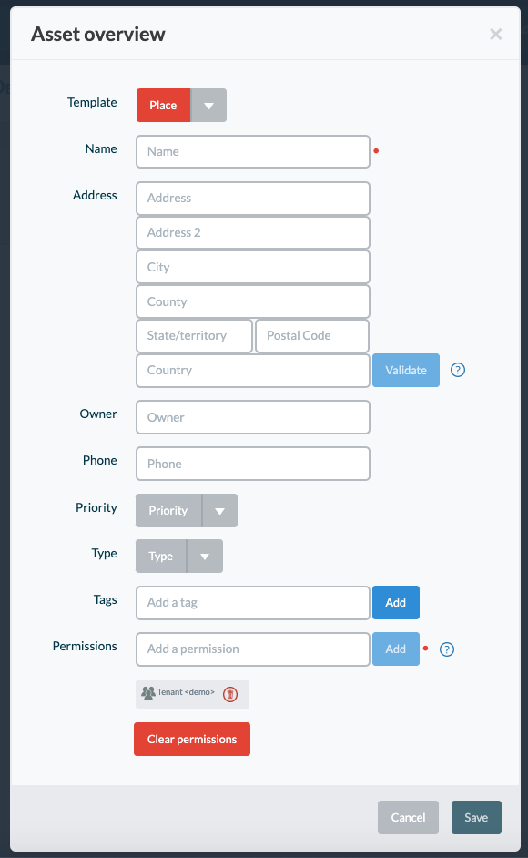 Assets — Haystax User Guide documentation